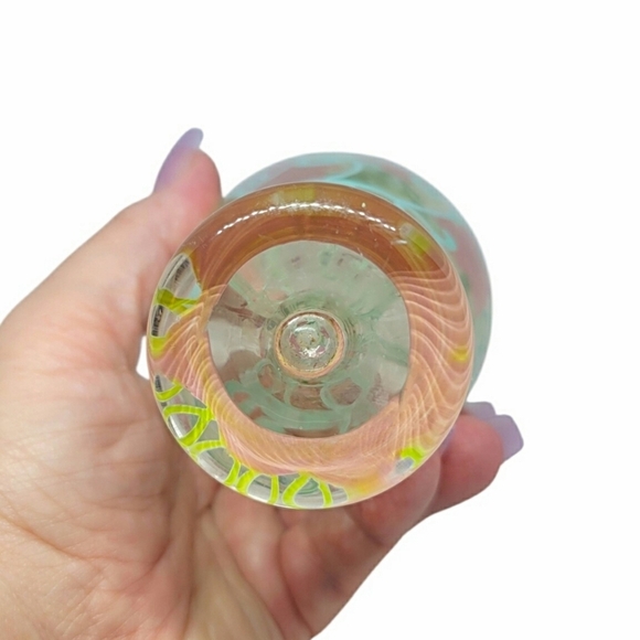 Vintage Tracy Porter "Gwendolyn" Hand Painted Glass Bud Vase - Picture 5 of 5